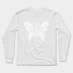 Butterfly floral pattern Long Sleeve T-Shirt